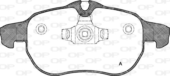 Open Parts BPA0888.00 - Гальмівні колодки, дискові гальма autozip.com.ua