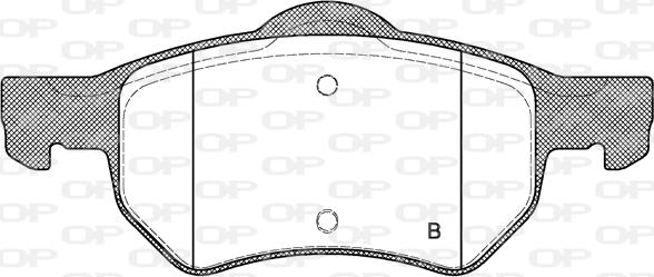 Open Parts BPA0882.00 - Гальмівні колодки, дискові гальма autozip.com.ua