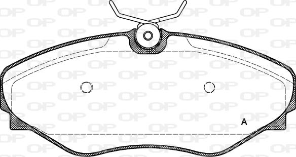 Open Parts BPA0834.20 - Гальмівні колодки, дискові гальма autozip.com.ua