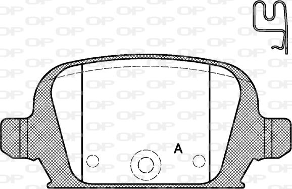 Open Parts BPA0835.02 - Гальмівні колодки, дискові гальма autozip.com.ua