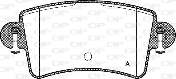 Open Parts BPA0833.00 - Гальмівні колодки, дискові гальма autozip.com.ua