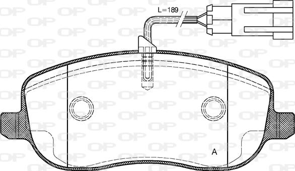 Open Parts BPA0879.31 - Гальмівні колодки, дискові гальма autozip.com.ua