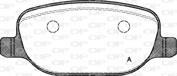 Open Parts BPA0878.00 - Гальмівні колодки, дискові гальма autozip.com.ua