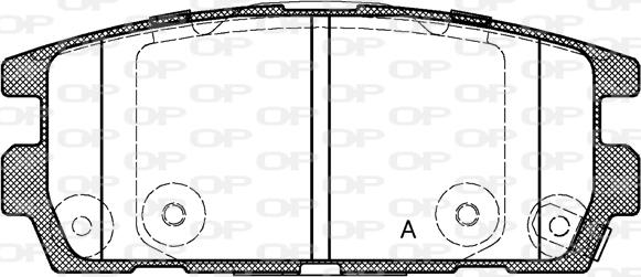 Open Parts BPA0877.02 - Гальмівні колодки, дискові гальма autozip.com.ua