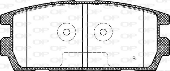 Open Parts BPA0877.02 - Гальмівні колодки, дискові гальма autozip.com.ua