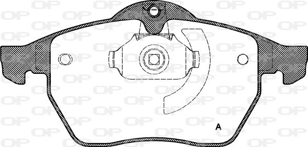 Open Parts BPA0390.10 - Гальмівні колодки, дискові гальма autozip.com.ua