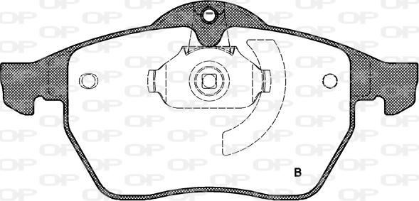 Open Parts BPA0390.32 - Гальмівні колодки, дискові гальма autozip.com.ua