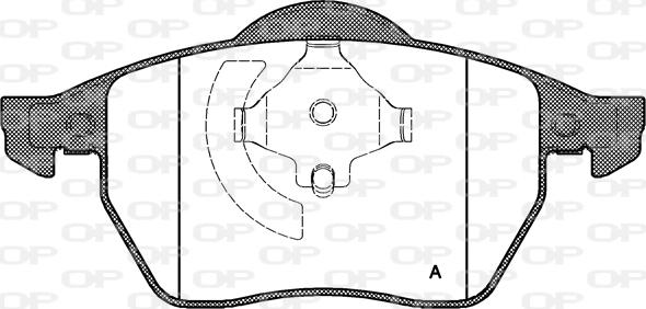 Open Parts BPA0390.20 - Гальмівні колодки, дискові гальма autozip.com.ua