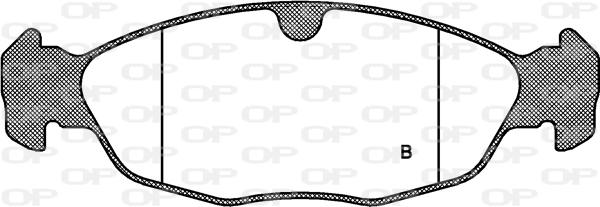 Open Parts BPA0393.00 - Гальмівні колодки, дискові гальма autozip.com.ua