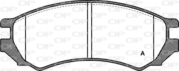 Open Parts BPA0344.00 - Гальмівні колодки, дискові гальма autozip.com.ua