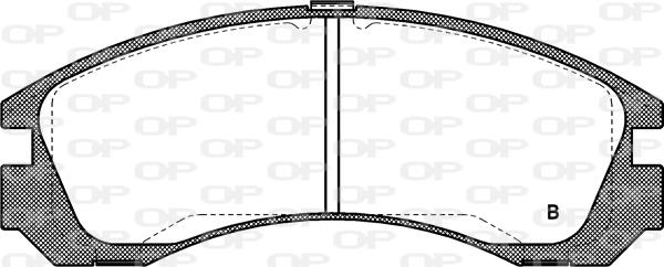 Open Parts BPA0354.02 - Гальмівні колодки, дискові гальма autozip.com.ua