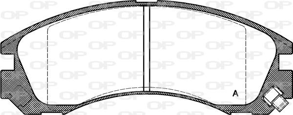 Open Parts BPA0354.22 - Гальмівні колодки, дискові гальма autozip.com.ua