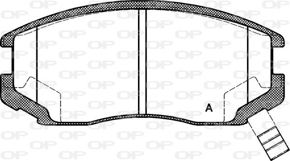 Open Parts BPA0357.22 - Гальмівні колодки, дискові гальма autozip.com.ua
