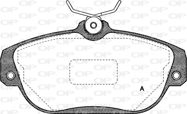 Open Parts BPA0368.10 - Гальмівні колодки, дискові гальма autozip.com.ua