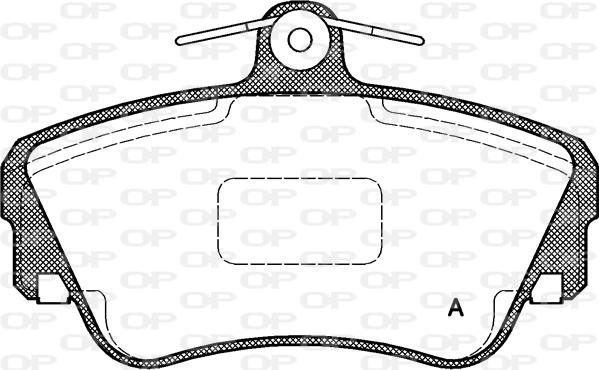 Open Parts BPA0309.10 - Гальмівні колодки, дискові гальма autozip.com.ua