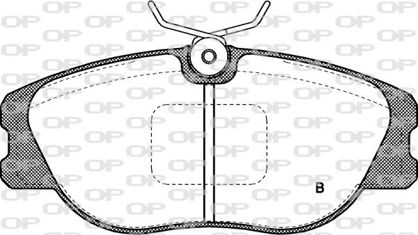 Open Parts BPA0305.02 - Гальмівні колодки, дискові гальма autozip.com.ua