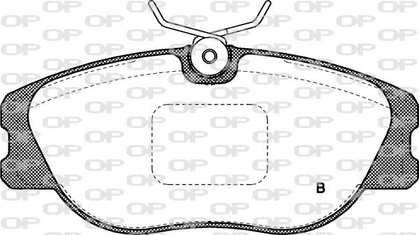 Open Parts BPA0305.31 - Гальмівні колодки, дискові гальма autozip.com.ua