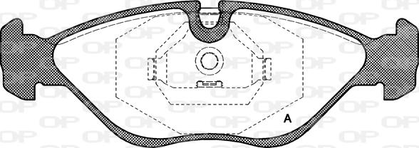 Open Parts BPA0319.00 - Гальмівні колодки, дискові гальма autozip.com.ua