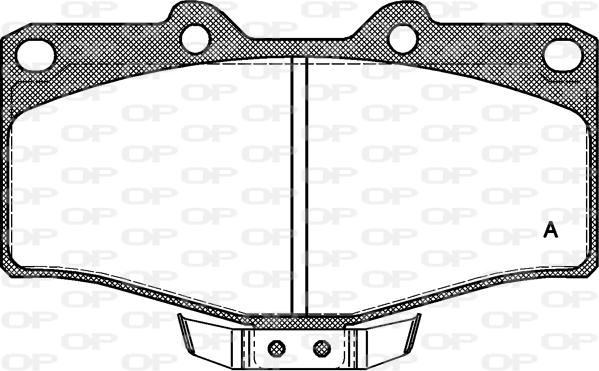 Open Parts BPA0315.04 - Гальмівні колодки, дискові гальма autozip.com.ua
