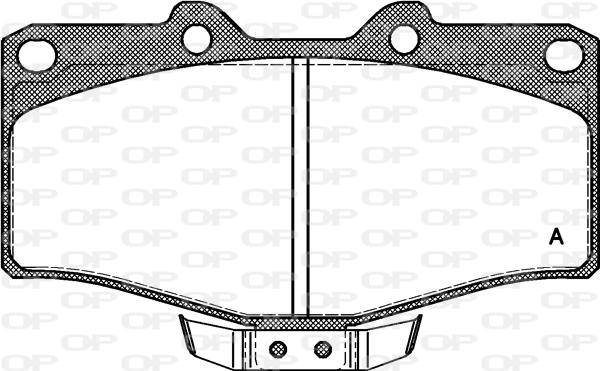 Open Parts BPA0315.14 - Гальмівні колодки, дискові гальма autozip.com.ua