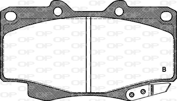 Open Parts BPA0315.14 - Гальмівні колодки, дискові гальма autozip.com.ua