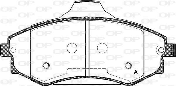 Open Parts BPA0318.03 - Гальмівні колодки, дискові гальма autozip.com.ua