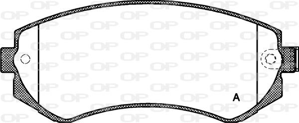 Open Parts BPA0317.12 - Гальмівні колодки, дискові гальма autozip.com.ua