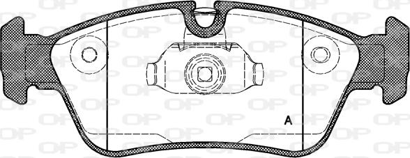 Open Parts BPA0384.40 - Гальмівні колодки, дискові гальма autozip.com.ua