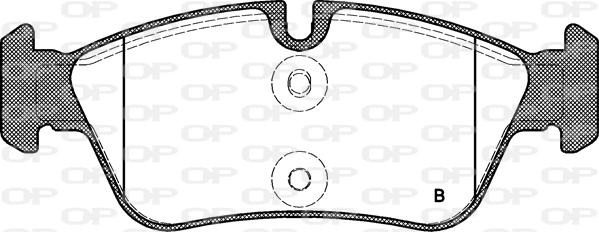 Open Parts BPA0384.60 - Гальмівні колодки, дискові гальма autozip.com.ua