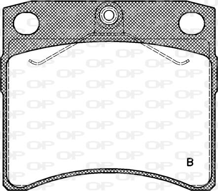 Open Parts BPA0385.11 - Гальмівні колодки, дискові гальма autozip.com.ua