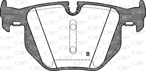 Open Parts BPA0381.60 - Гальмівні колодки, дискові гальма autozip.com.ua