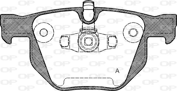 Open Parts BPA0381.70 - Гальмівні колодки, дискові гальма autozip.com.ua