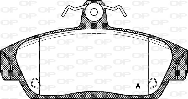 Open Parts BPA0336.00 - Гальмівні колодки, дискові гальма autozip.com.ua