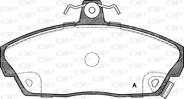 Open Parts BPA0337.02 - Гальмівні колодки, дискові гальма autozip.com.ua