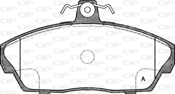 Open Parts BPA0337.10 - Гальмівні колодки, дискові гальма autozip.com.ua