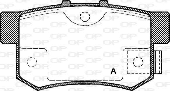 Open Parts BPA0325.02 - Гальмівні колодки, дискові гальма autozip.com.ua