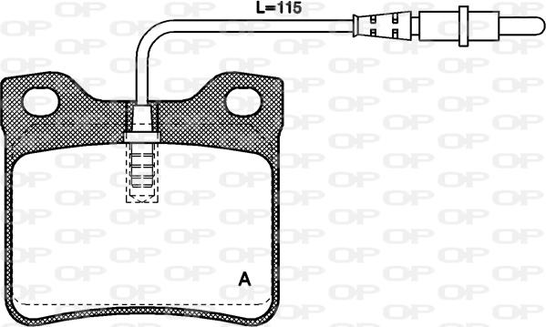 Open Parts BPA0321.02 - Гальмівні колодки, дискові гальма autozip.com.ua