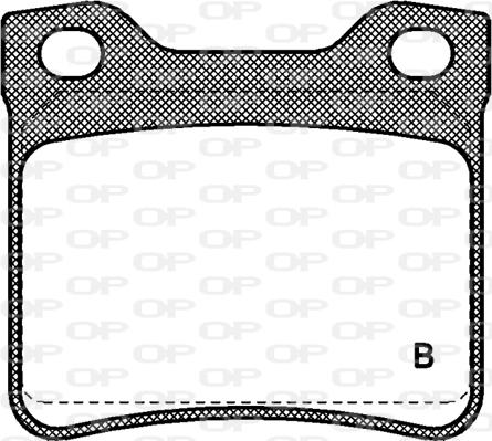 Open Parts BPA0321.02 - Гальмівні колодки, дискові гальма autozip.com.ua