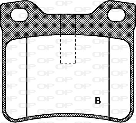 Open Parts BPA0321.10 - Гальмівні колодки, дискові гальма autozip.com.ua