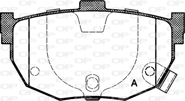 Open Parts BPA0294.22 - Гальмівні колодки, дискові гальма autozip.com.ua