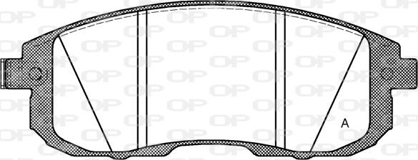 Open Parts BPA0293.14 - Гальмівні колодки, дискові гальма autozip.com.ua