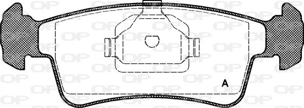 Open Parts BPA0240.00 - Гальмівні колодки, дискові гальма autozip.com.ua