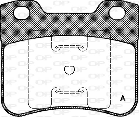 Open Parts BPA0247.10 - Гальмівні колодки, дискові гальма autozip.com.ua