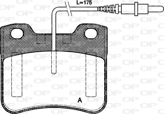 Open Parts BPA0247.24 - Гальмівні колодки, дискові гальма autozip.com.ua