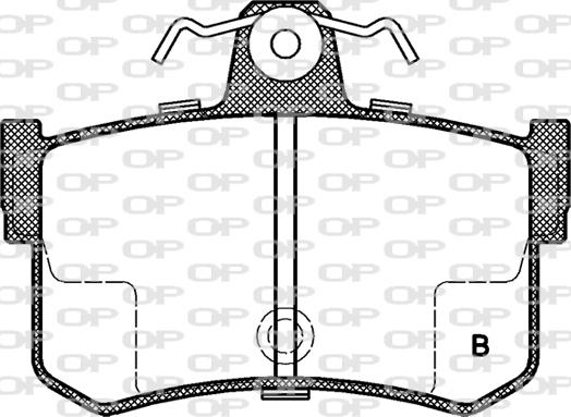 Open Parts BPA0251.12 - Гальмівні колодки, дискові гальма autozip.com.ua