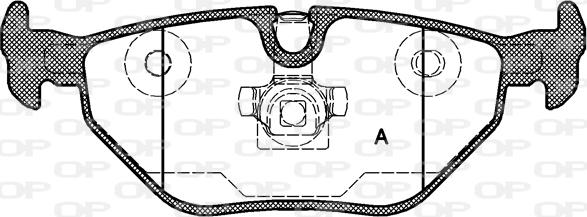 Open Parts BPA0265.40 - Гальмівні колодки, дискові гальма autozip.com.ua