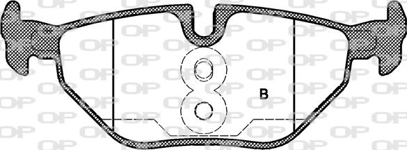 Open Parts BPA0265.40 - Гальмівні колодки, дискові гальма autozip.com.ua