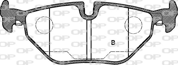 Open Parts BPA0265.15 - Гальмівні колодки, дискові гальма autozip.com.ua