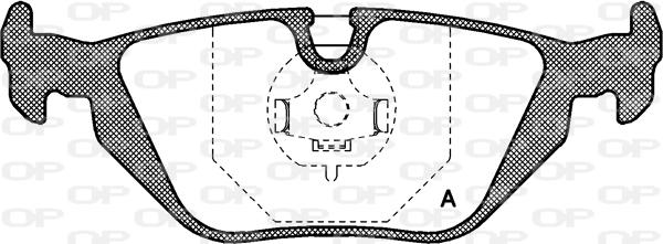 Open Parts BPA0265.30 - Гальмівні колодки, дискові гальма autozip.com.ua