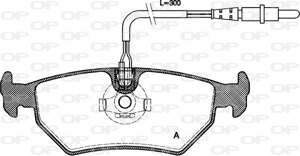 Open Parts BPA0265.32 - Гальмівні колодки, дискові гальма autozip.com.ua